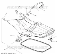 Siège pour Sea-Doo GTI LIMITED  155 (39CA/39CB) de 2012