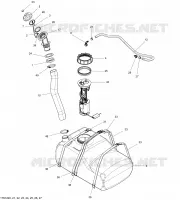 Système Alimentation pour Sea-Doo GTI LIMITED  155 (39CA/39CB) de 2012