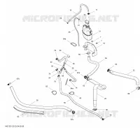 Système Refroidissement pour Sea-Doo GTI LIMITED  155 (39CA/39CB) de 2012