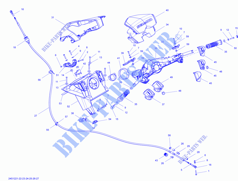 Direction pour Sea-Doo GTI LIMITED  155 (39CA/39CB) de 2012