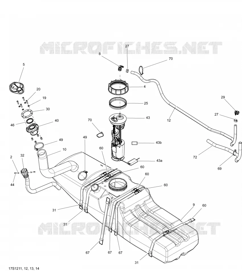 Système Alimentation Sea-Doo Motomarines Sea-Doo GTX S 155 2012 GTX S 155  GTX S 155