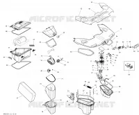 Compartiments À Bagages pour Sea-Doo RXT-X aS 260 & RS (aS: ADJUSTABLE SUSPENSION) de 2012