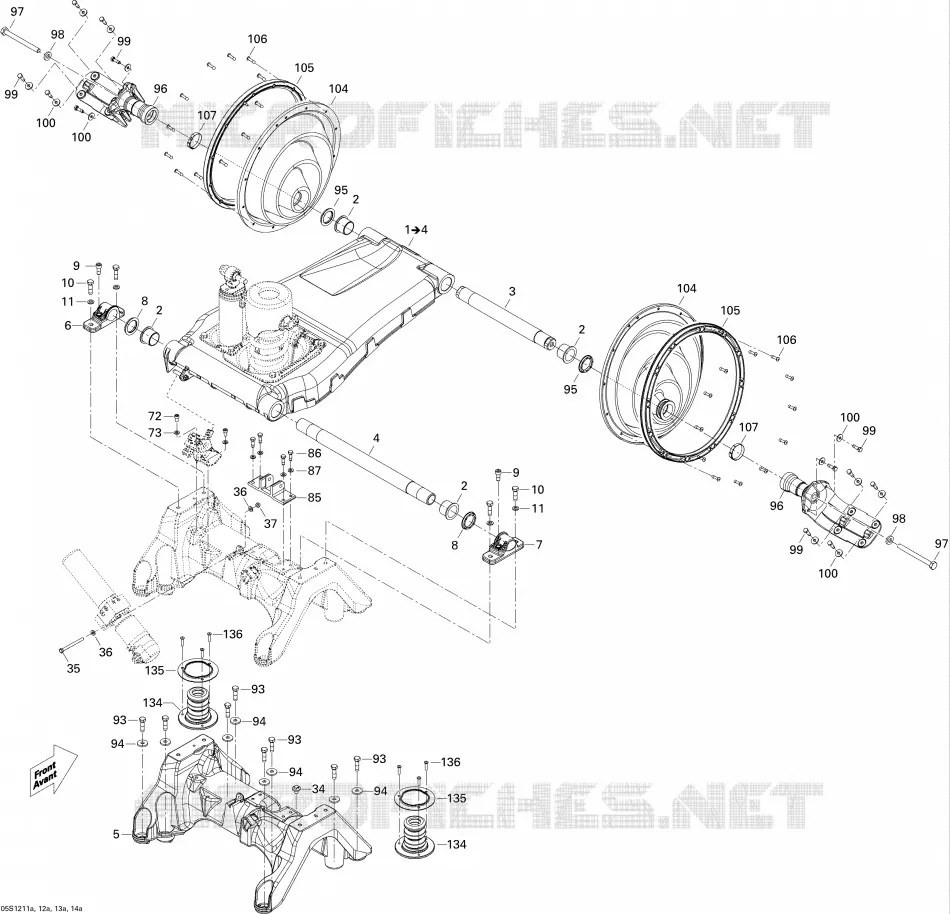 Suspension De Siège 1 Sea-Doo Motomarines Sea-Doo RXT-X aS 260 & RS (aS: ADJUSTABLE SUSPENSION) 2012 RXT-X aS 260 & RS (aS: ADJUSTABLE SUSPENSION)  RXT-X aS 260 & RS (aS: ADJUSTABLE SUSPENSION)