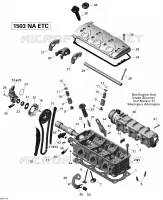 Culasse pour Sea-Doo GTI SE 155 de 2011