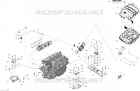 Moteur Et Silencieux Admission pour Sea-Doo GTI SE 155 de 2011