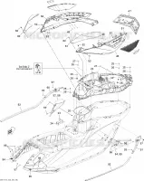 Carrosserie, Vue Arrière 2 pour Sea-Doo GTX LIMITED iS 260 (iS:SUSPENSON INTELLIGENTE) de 2011