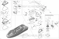 Compartiments À Bagages pour Sea-Doo GTX LIMITED iS 260 (iS:SUSPENSON INTELLIGENTE) de 2011