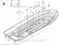 Coque 2 pour Sea-Doo GTX LIMITED iS 260 (iS:SUSPENSON INTELLIGENTE) de 2011