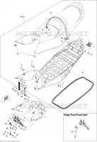 Siège pour Sea-Doo GTX LIMITED iS 260 (iS:SUSPENSON INTELLIGENTE) de 2011