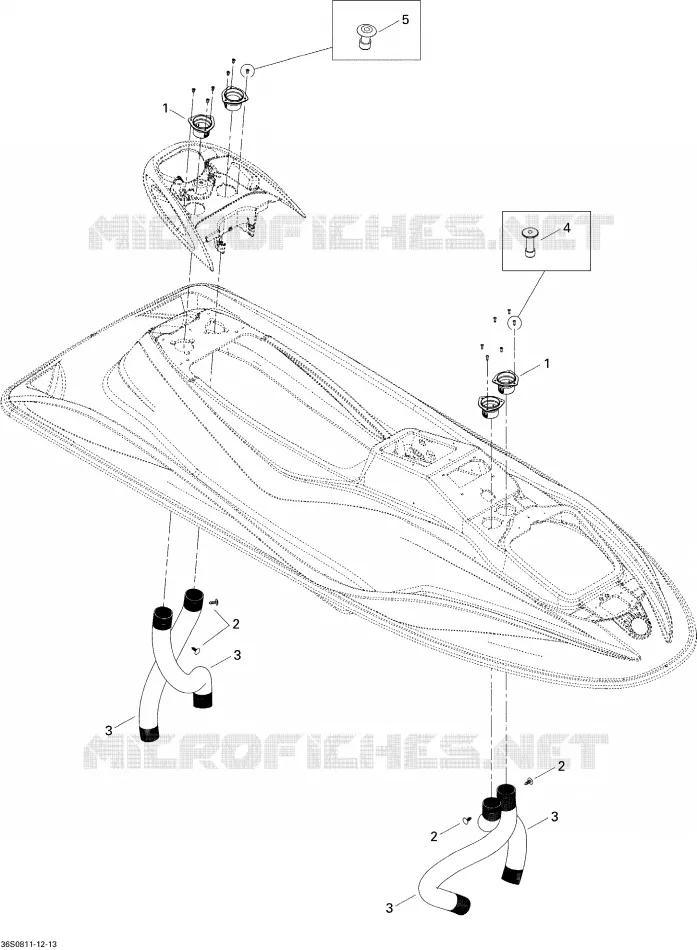 Ventilation Sea-Doo Motomarines Sea-Doo GTI 130 2008 GTI 130  GTI 130