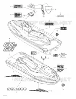 Décalques pour Sea-Doo GTI LE de 2003