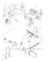 Support Moteur Et Silencieux pour Sea-Doo GTI LE de 2003