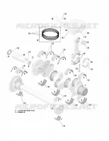 Vilebrequin, Pistons, Arbre De Balancement pour Sea-Doo GTX 4-TEC 5573/5574/5593/5594 de 2002