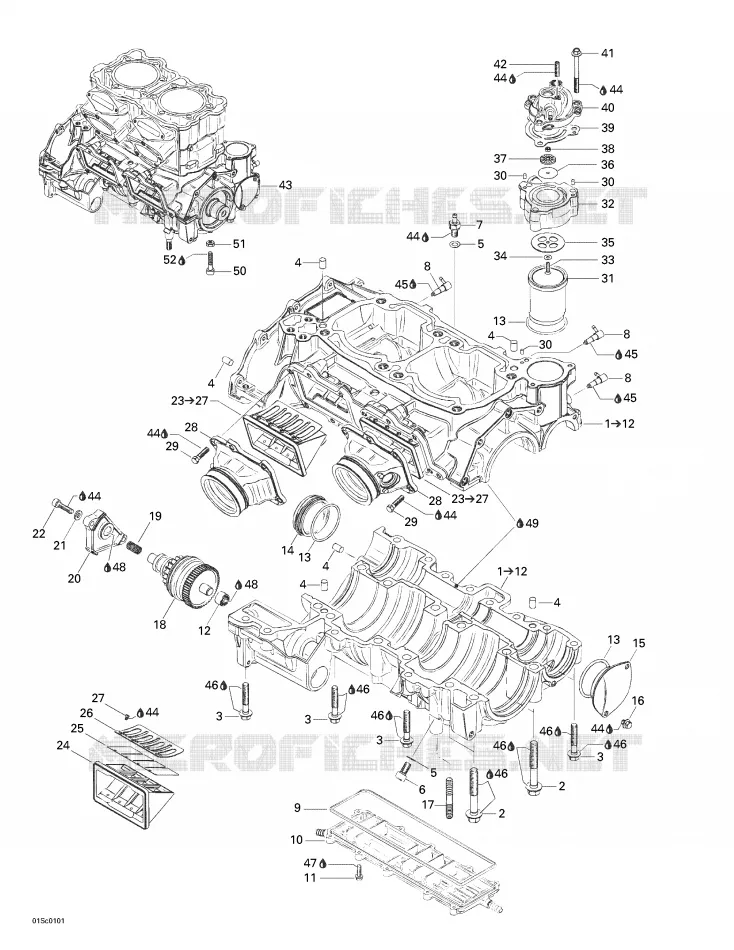 Carter Sea-Doo Motomarines Sea-Doo RX DI 5534/5535/5536/5537 2001 RX DI 5534/5535/5536/5537  RX DI 5534/5535/5536/5537