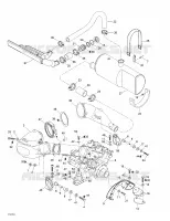 Support Moteur Et Silencieux pour Sea-Doo GSX LIMITED 5629/5845 de 1998