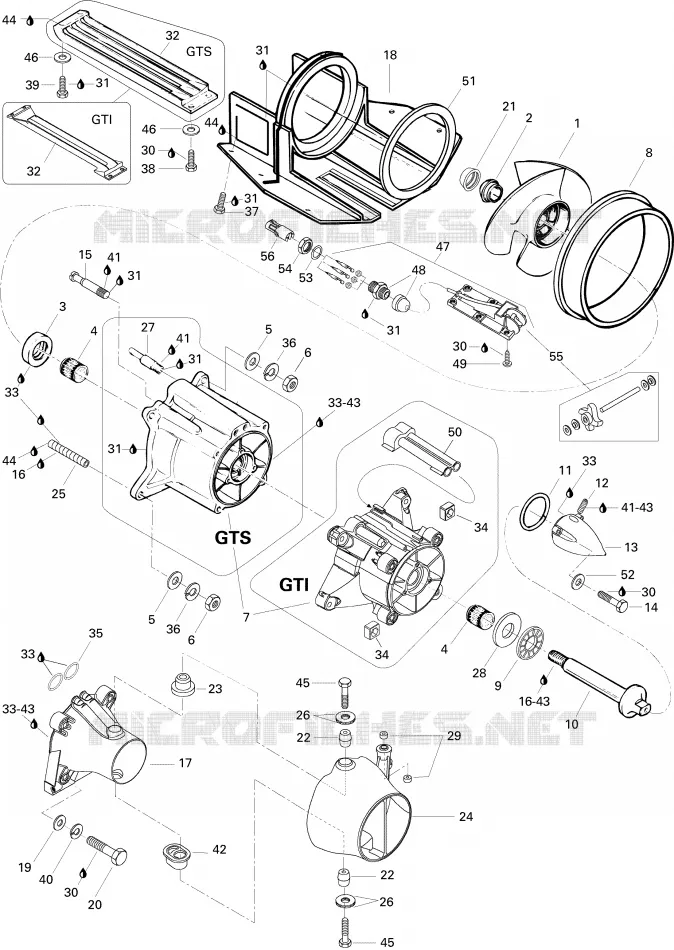 Propulsion 717 Sea-Doo Motomarines Sea-Doo GTI 5865 1996 GTI 5865  GTI 5865