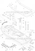 Carrosserie, Vue Arrière SP pour Sea-Doo SP 5876 de 1996