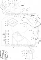 Compartiment À Bagages Avant SP pour Sea-Doo SP 5876 de 1996