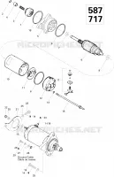 Démarreur Électrique pour Sea-Doo SP 5876 de 1996