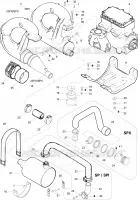 Système Échappement SP pour Sea-Doo SP 5876 de 1996