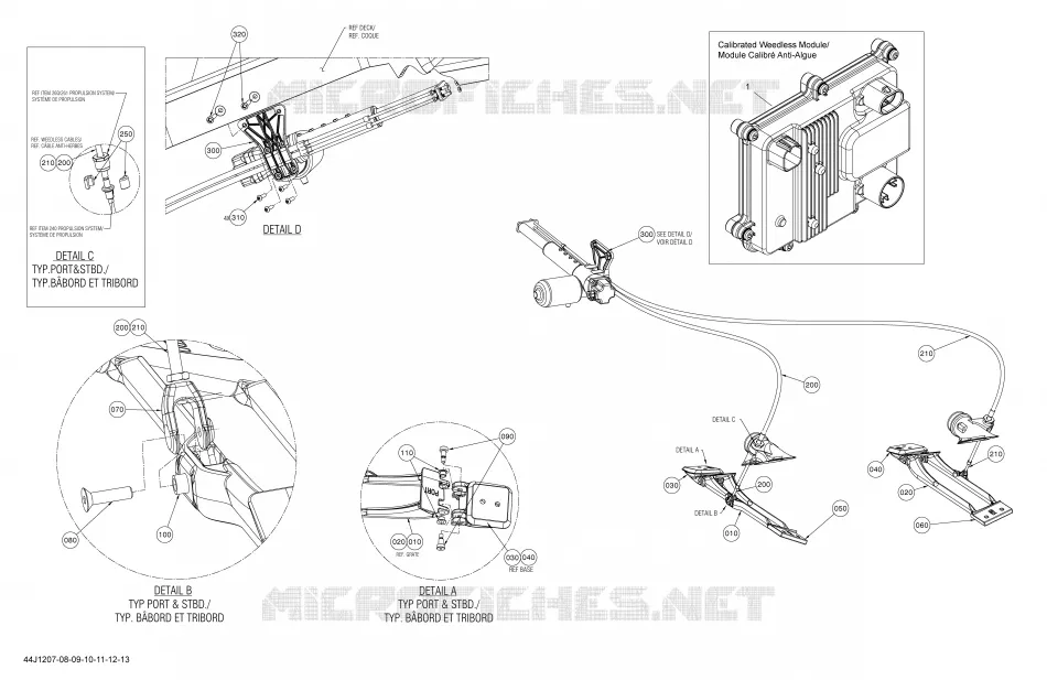 Système Anti-Algues Sea-Doo Bateaux Sea-Doo 00- Numéros de modèle 2012 00- Numéros de modèle  00- Numéros de modèle
