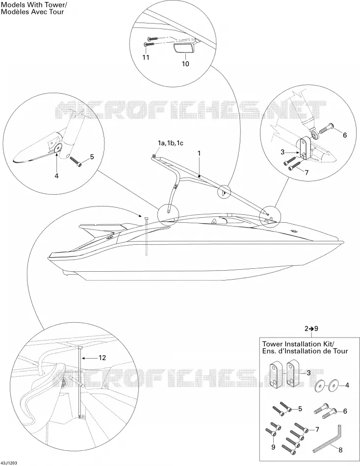 Tour Sea-Doo Bateaux Sea-Doo 00- Numéros de modèle 2012 00- Numéros de modèle  00- Numéros de modèle