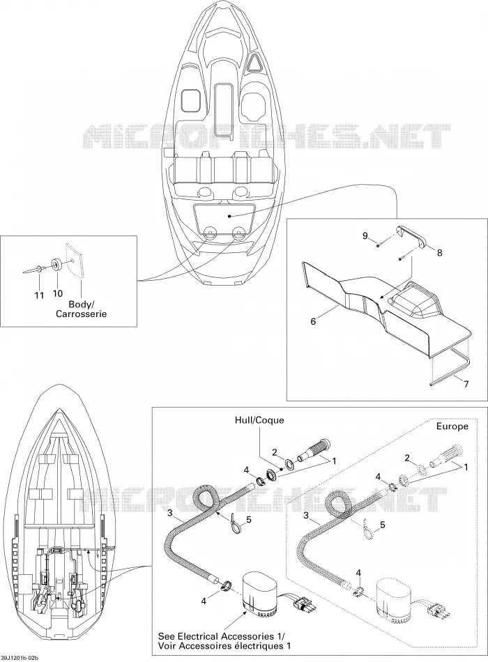 Coque 2 Sea-Doo Bateaux Sea-Doo 00- Numéros de modèle 2012 00- Numéros de modèle  00- Numéros de modèle