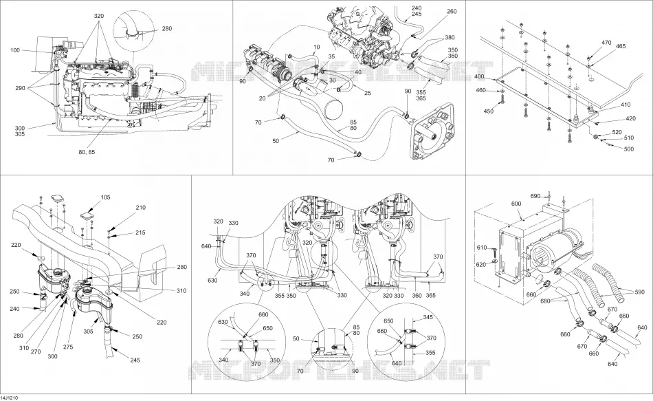 Système Refroidissement Sea-Doo Bateaux Sea-Doo 00- Numéros de modèle 2012 00- Numéros de modèle  00- Numéros de modèle