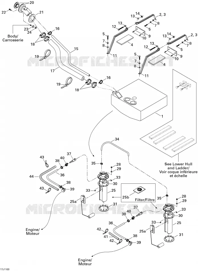 Système Alimentation Sea-Doo Bateaux Sea-Doo 00- Numéros de modèle 2011 00- Numéros de modèle  00- Numéros de modèle