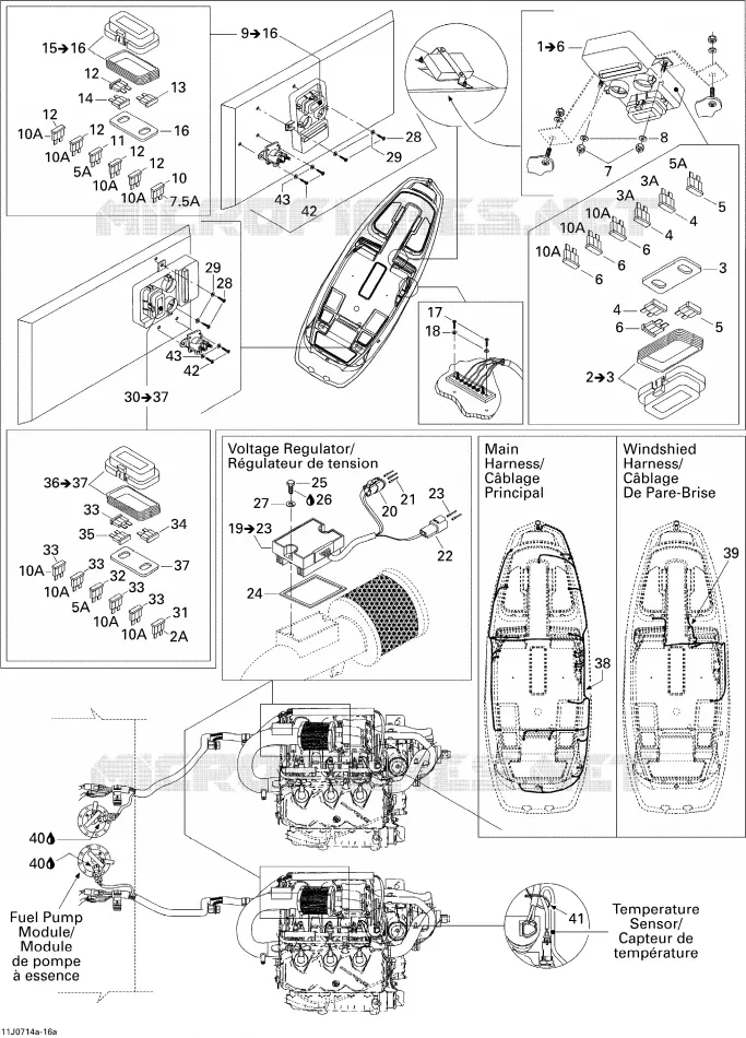Accessoires Électriques 1 Sea-Doo Bateaux Sea-Doo 00- Numéros de modèle 2007 00- Numéros de modèle  00- Numéros de modèle
