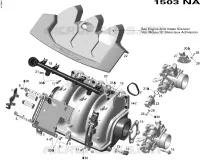 Collecteur Admission Air Bateaux Sport pour Sea-Doo 00- Numéros de modèle de 2007