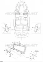 Couvercle Central Et Accessoires pour Sea-Doo 00- Numéros de modèle de 2007