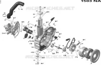 Couvercle PDM Et Magnéto pour Sea-Doo 00- Numéros de modèle de 2007