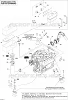Moteur Et Silencieux Admission pour Sea-Doo 00- Numéros de modèle de 2007