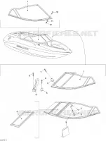 Pare brise pour Sea-Doo 00- Numéros de modèle de 2007