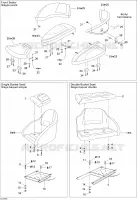 Siège 2 pour Sea-Doo 00- Numéros de modèle de 2007