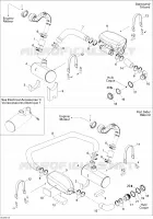Système Échappement pour Sea-Doo 00- Numéros de modèle de 2007