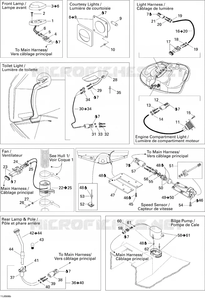 Accessoires Électriques 2 Sea-Doo Bateaux Sea-Doo 01- Système Refroidissement 2005 01- Système Refroidissement  01- Système Refroidissement