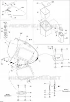 Compartiment à Bagages Avant pour Sea-Doo 01- Système Refroidissement de 2004