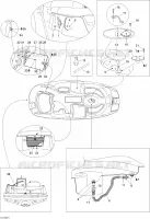 Carrosserie et accessoires 3 pour Sea-Doo 01- Système De Refroidissement de 2003