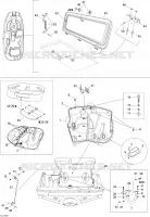 Couvercle Moteur Et De centre pour Sea-Doo 01- Système De Refroidissement de 2003