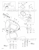 Compartiment De Rangement Avant pour Sea-Doo 01- Système De Refroidissement de 2002