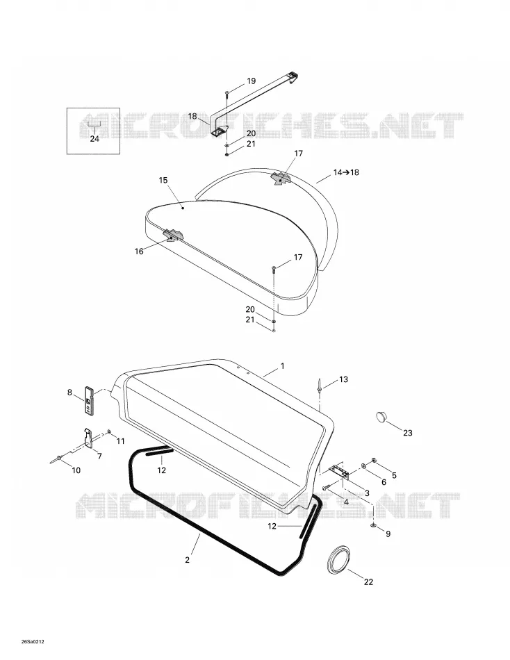 Siège Avant Et Compartiment À Bagages Sea-Doo Bateaux Sea-Doo 01- Système De Refroidissement 2002 01- Système De Refroidissement  01- Système De Refroidissement