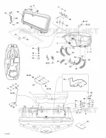 Couvercle Moteur Et De Centre pour Sea-Doo 01- Système De Refroidissement de 2002