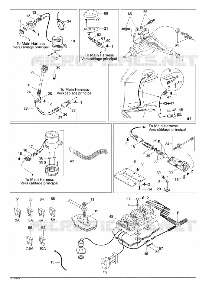 Accessoires Électriques 2 Sea-Doo Bateaux Sea-Doo 01- Système De Refroidissement 2002 01- Système De Refroidissement  01- Système De Refroidissement