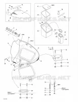 Compartiment De Rangement Avant pour Sea-Doo 01- Système De Refroidissement de 2001