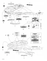 Décalques pour Sea-Doo 01- Système De Refroidissement de 2001