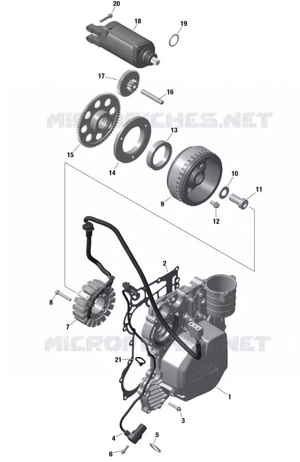 01- ROTAX - MAGNETO AND 0 STARTER Sea-Doo Motomarines Sea-Doo SPARK 900 HO ACE 3UP 63RH Convenience package + Audio 2024 SPARK 900 HO ACE 3UP 63RH  SPARK 900 HO ACE 3UP 63RH