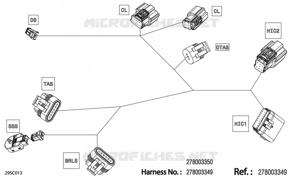 08- 0 - STEERING WIRING HARNESS - 278003349 - PACKAGE BASE WITHOUT IBR Sea-Doo Motomarines Sea-Doo SPARK 90 3UP 2023 SPARK 90 3UP  SPARK 90 3UP