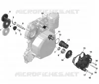 01  ROTAX   Engine Cooling pour Sea-Doo SPARK TRIXX 2UP de 2023